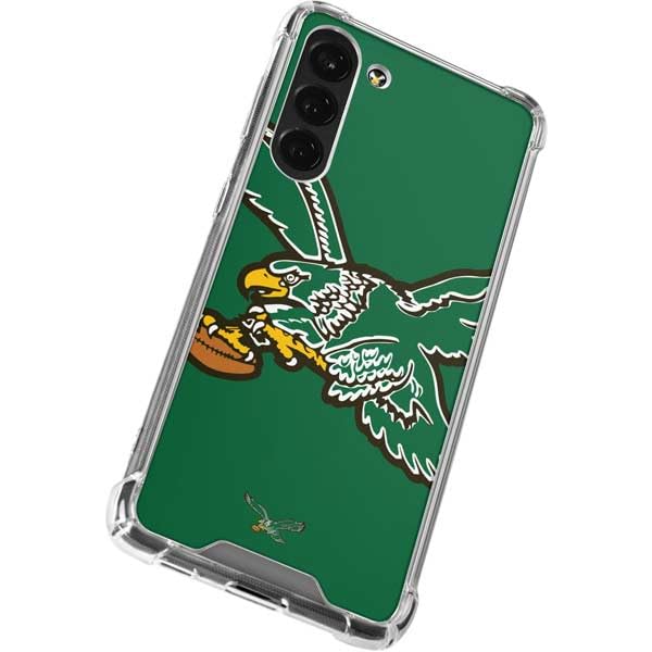 Skinit Clear Phone Case Compatible with Galaxy S23 Plus - Officially Licensed NFL Philadelphia Eagles Retro Logo Design