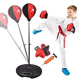 Unabhängiger Kindersandsack, 80-110 cm Verstellbare Kindersandsack, Boxanzug, Kinderspielzeug-Trainingsgeräte Für Kinder, Mit Aufblasbaren Röhren- Und Boxhandschuhen