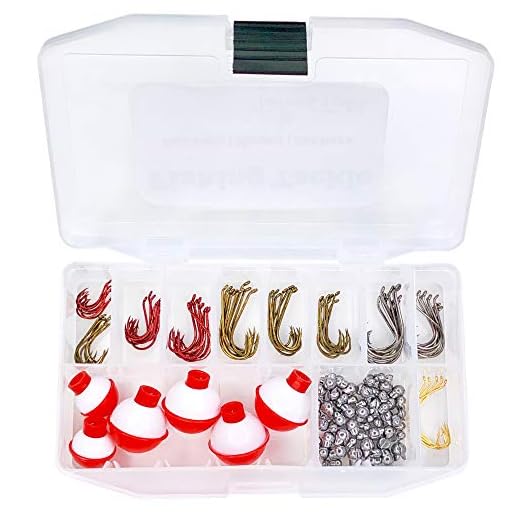 Tailored Tackle Fishing Kit 147 Pc of Gear Tackle Box with Tackle Included | Fishing Hooks & Fishing Bobbers | Starter Fishing Equipment and Accessories for Live Worms & Artificial Bait