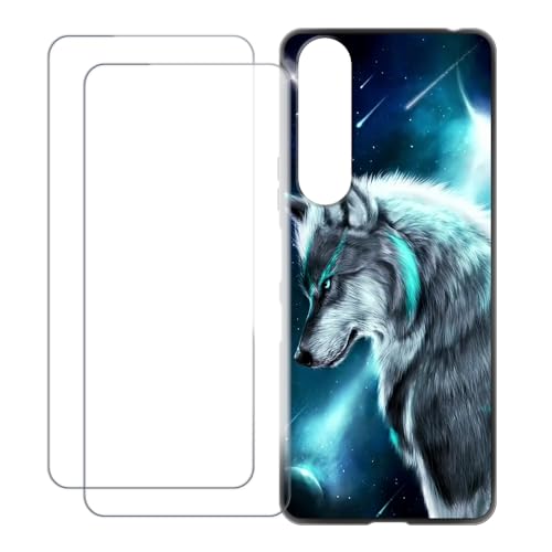 UOGNADGD Sony Xperia 1 III �Ƃ̌݊������� �J�X�^���J���t���P�[�X�{�����K���X�ی�t�B����2���t�� ? �Ռ��z�������h�~ (�T 3)