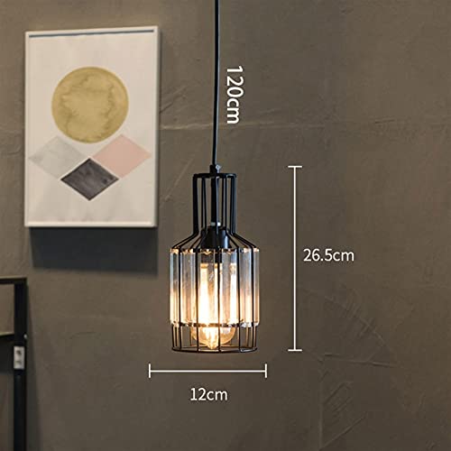 Luces colgantes de jaula con difusión abierta y casquillo universal E27 4