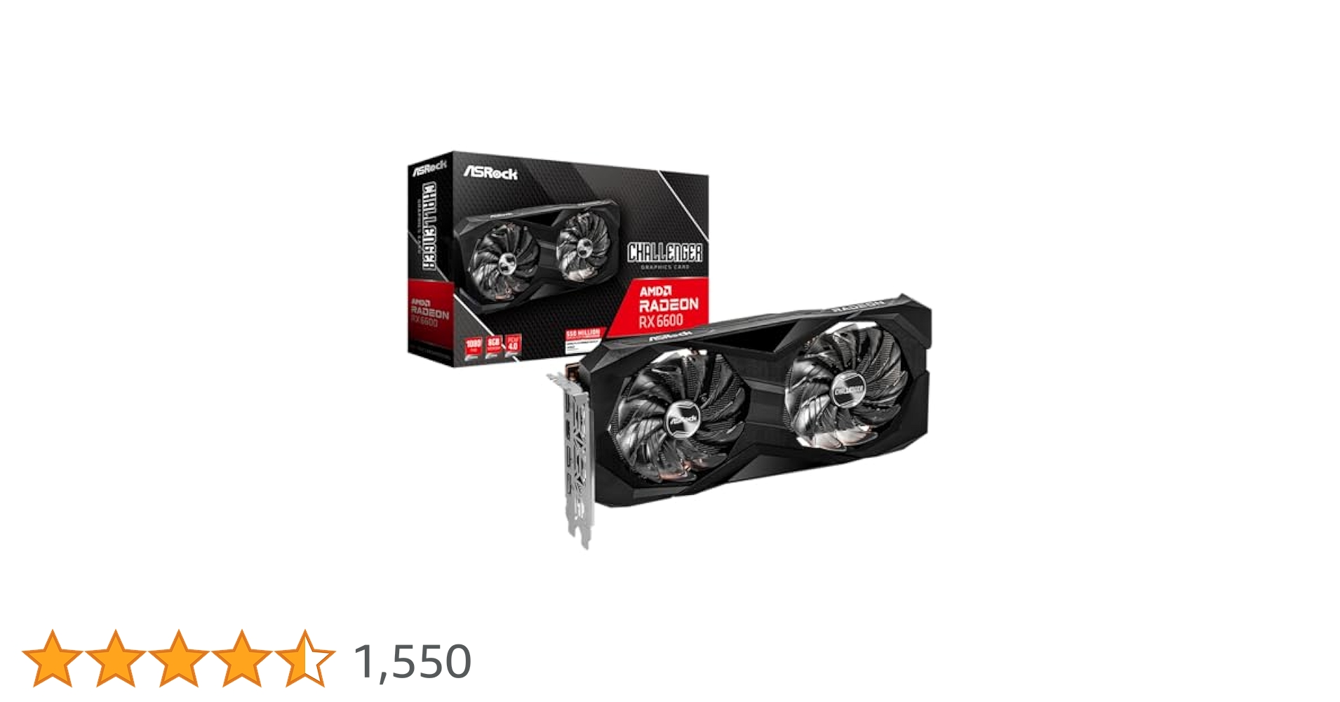 AMD Asrock Radeon rx6600 8GBメモリ Amazon.com: ASRock RX 6600 8GB CLD Challenger D gddr6