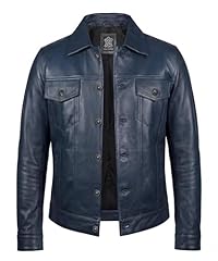 Blue Leather Jacket
