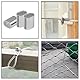 NIYATA 100 Stück Aluminium Pressklemmen 1,5mm, Alu Drahtseilklemme,Aluminiumhülse Ovale Würgeklemmen,Einloch-Choke-Klemme für Rohre,Klemmhülsen Metallhülsen,für 1,5mm Stahlseil/Drahtseil
