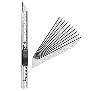 Gebildet DE009 Edelstahl Cuttermesser mit 10 Klingen