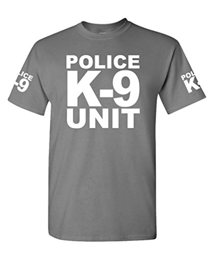 K-9 Unit Police - Law Enforcement Duty k9 - Mens Cotton T-Shirt, S, Charcoal