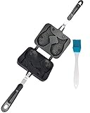 AeKeatDa Taiyaki Fish-Shaped Cake Maker with Silicone Brush for Home, kitchen, DIY, Bakeware and...