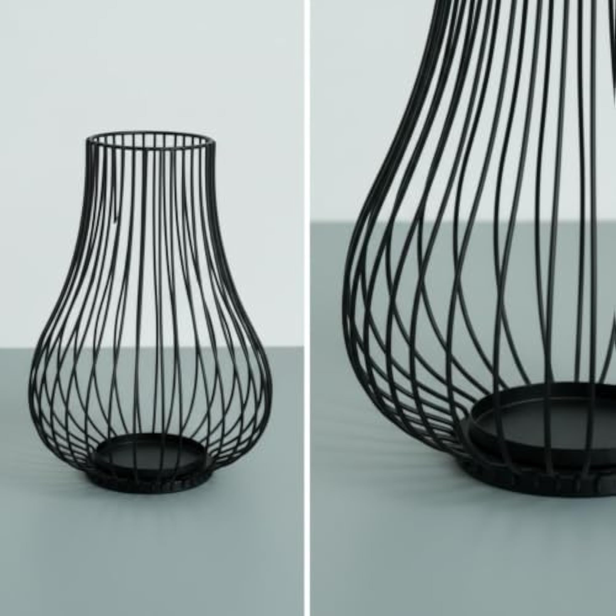 Decorative Wire Candle Holder for Tabletop Use