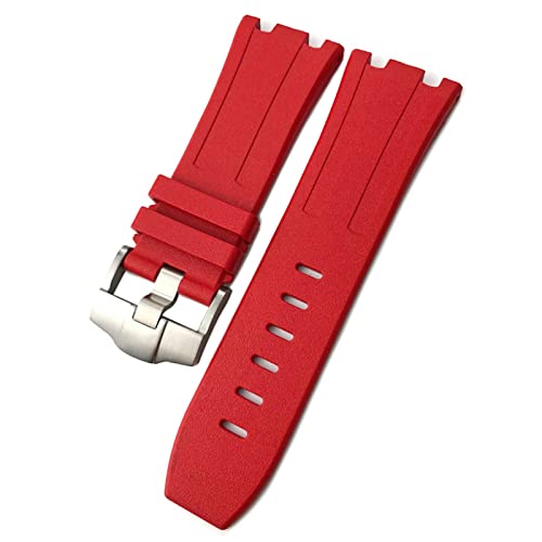 Bracelet montre 28 mm en silicone pour réparer sangle usée AP 15703 étanche durable
