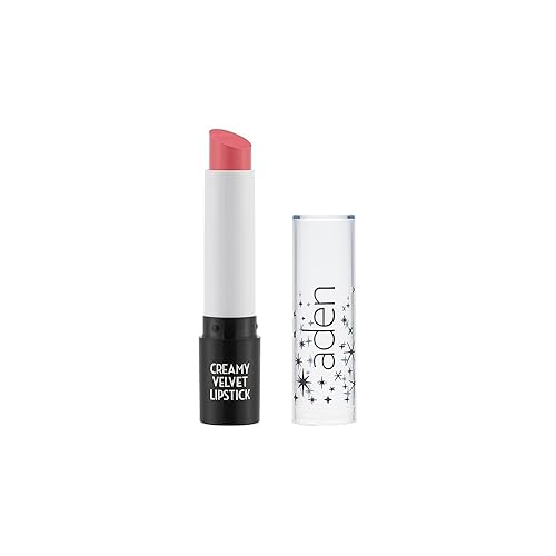 aden Lápiz labial de terciopelo altamente pigmentado duradero e hidratante cremoso y suave (06 cuarzo rosa)