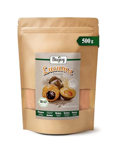 Biojoy Lúcuma en Polvo Ecológico (500 g), sin aditivos, natural (Pouteria lucuma)