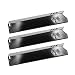 Hongso PPA581 (3-Pack) Porcelain Steel Heat Plate, Heat Shield, Heat Tent, Burner Cover Replacement for Uniflame GBC1030W, GBC1030WRS, GBC1030WRS-C, GBC1134W, GBC1134WRS Model Grills (14 3/16