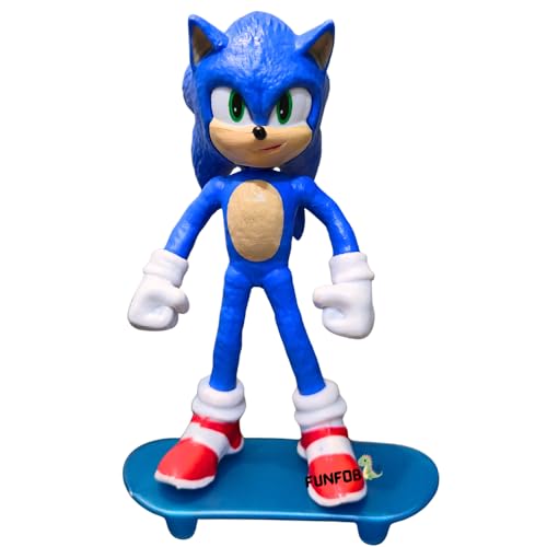 Image of FUNFOB Cartoon Action Figure Height -15cm Collectible for Fans PVC Multicolour | So-nicc Blue