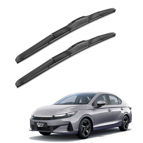 Image of Oshotto Frameless (O.E.M Type) Wiper Blades Compatible with Honda City 2020-2026 (24 inch / 14 inch)