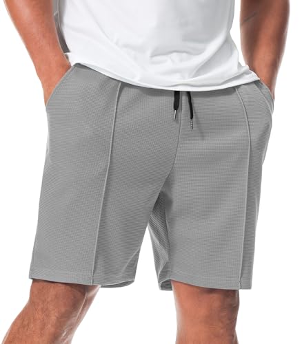 Curluriy Pantalones Cortos Gofre Hombre Casual Bermudas Shorts con Bolsillos Verano Conforta Sport Shorts