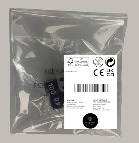 BB-Toy-Trades kompatibel für PKM TCG Elite Top Trainer Würfel Set Schadensmarken Dice Set mit BB-Toy-Trades Versandschutz (Karmesin & Purpur - Koraidon)