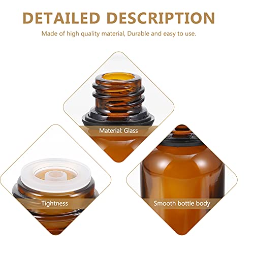 FOMIYES 12 stks 20 ml Glas Hervulbare Flessen met Cap Essentiële Olie Flessen Lege Parfum Flessen Glas Flesjes voor… - Image 5