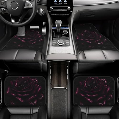 Tapis de sol voiture rose gothique pour masquer l'usure et protéger les sols de SUV
