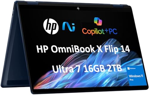 2025 HP OmniBook X Flip (Next Gen Envy x360) 2-in-1 Touchscreen Laptop (14
