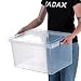 KADAX Transportbox 40L für Rähmchen, Aufbewahrungsbox 54 x 38 x 28,5 cm mit Deckel zur sicheren Aufbewahrung und zum Transport von Honig