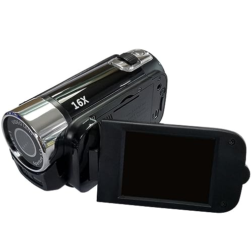 Caméscope numérique DV 16 MP noir pour vidéo fluide et nette