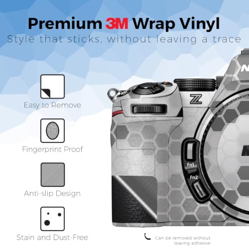 Image of Camera Skin Compatible with Nikon Z5 II (2025) - Camo Hexadots - Premium 3M Vinyl Protective Wrap Decal Cover - Easy to Apply | Crafted in the USA by MightySkins
