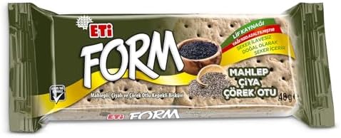 Eti Form Mahlepli Çiyalı ve Çörek Otlu Kepekli Bisküvi 40 g x 24 Adet - Görsel 1