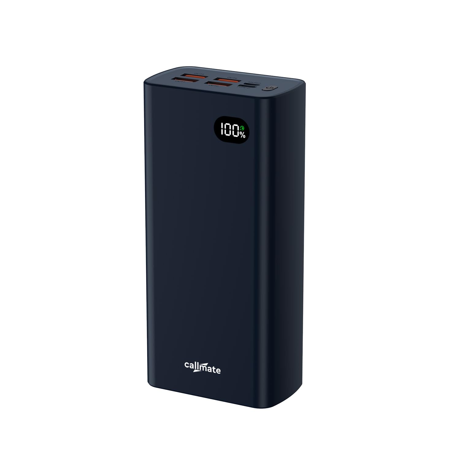 Callmate 30000mAh High Capacity Power Bank, 15W Fast Charging | Digital Display | 2 USB Output Ports and 2 Input | LED Torch| Multi-Layer Protection for iPhone & Smartphones (Black, Lithium Polymer)-image-48