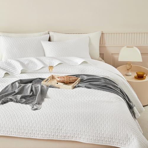 Warmdern White Quilt Set Queen Size thumb #8