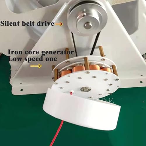 Generador de turbina de agua portátil, kit hidroeléctrico de flujo con funcionamiento silencioso para arroyos y ríos fuera de la red