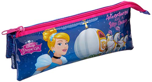 Estojo Soft 3 Divisões SF Cinderella Laço, Dermiwil, 37348, Azul