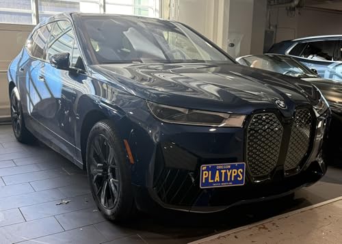 Image of CravenSpeed Platypus License Plate Mount Compatible with BMW iX 2022-2026 [F48] | Not for M70 or M-Sport Bumper | No Drilling | Installs in Seconds | Made in the USA with Stainless Steel & Aluminum