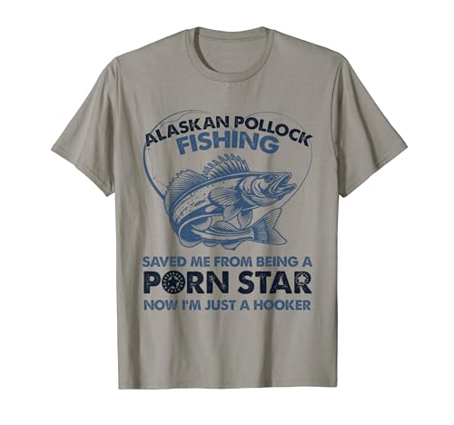 Pesca Salvado Hooker Star Fisher - Pescado Alaska Abadejo Camiseta