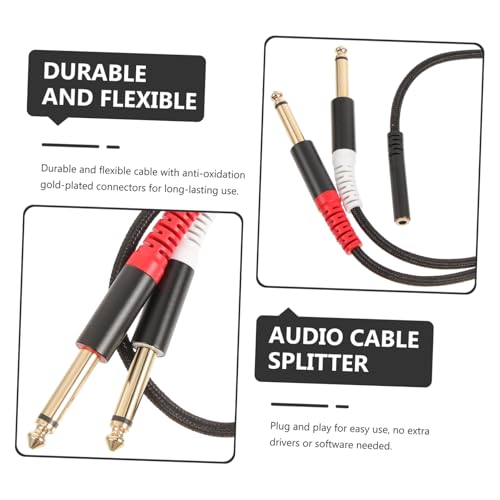 Convertisseur jack mâle adaptateur audio vers double câble splitter