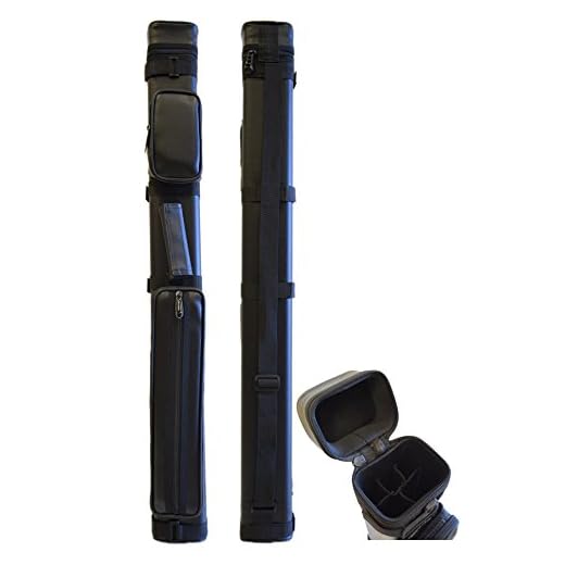 HAN'S DELTA 2x3 Hard Billiard Case 2Butts 3Shafts Carry Pool Cue Stick - Cue Case