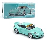 1:64 Diecast Collectibles Model Car Compatible with Porsche 997 RWB Tiffany Blue Limited Edition by Pop Race PR640237
