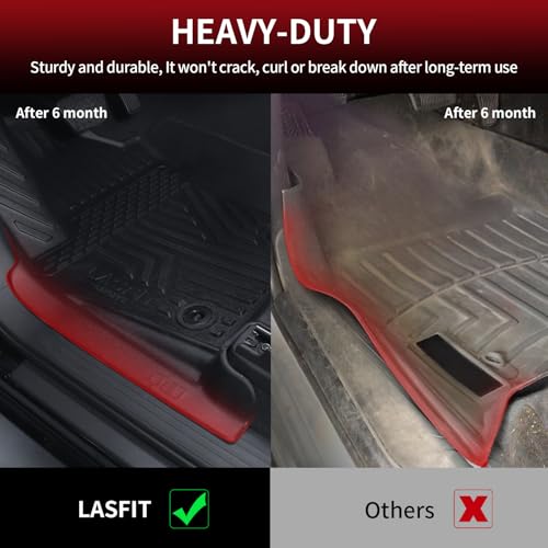 Image of LASFIT Front Floor Mats Fit for Tacoma 2024-2026 (Only Fit Auto Tran) Custom Fit All Weather Protection TPE Floor Liners for Tacoma Accessories Front Row Car Mats (Not Include The 2nd Row Floor mats)