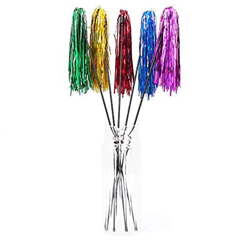 3pcs/lot Colorful Ribbon Cat Toy Wand Long Plastic Stick Rod Pet Teaser Toy for Cats Random Color