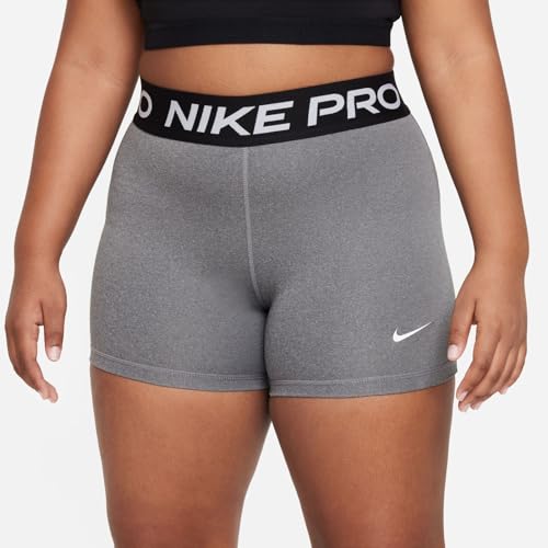 Nike Pro Dri-FIT Big Kids' (Girls') Shorts (Extended Size) (Black/Volt/White, DM8439-011)4