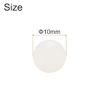 uxcell 200Pcs PP Plastic Bearing Balls 10mm Solid G1 Precision Mini Balls