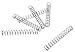 Forney 72616 Wire Spring Compression, 3/16-Inch-by-1-3/8-Inch-by-.016-Inch, 6-Pack