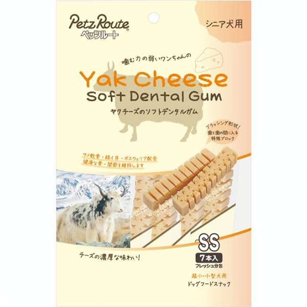 ヤクチーズのソフトデンタルガム SS 14本入り Amazon.co.jp: ヤクチーズのソフトデンタルガムSS シニア犬用 7本