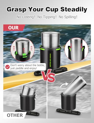 image for Mellbree Kayak Cup Holder, Anti-Toppling Fishing Drink Holder Kayak Ac