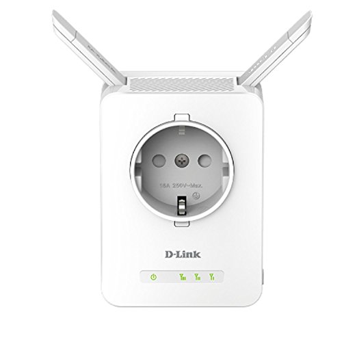 D-Link DAP-1365 - Repetidor WiFi N300 con Enchufe (1 Puerto LAN Ethernet RJ-45 10/100Mbps, 2 Antenas externas abatibles, Punto de Acceso, 802.11b/g/n, WPS, indicador LED de señal), Blanco