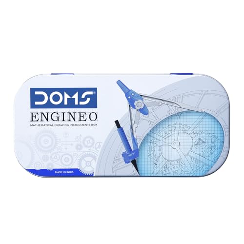 Image of DOMS ENGINEO GEOMETRY BOX AND MATHEMATICAL DRAWING INSTRUMENT (2 IN 1 CONVERTIBLE LEG JOINT)