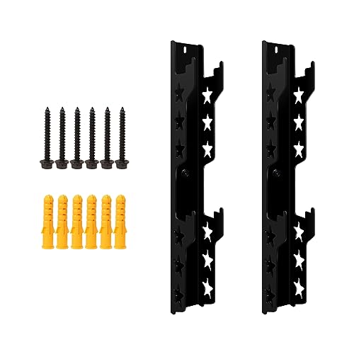 RIMLUFE 2PCS Jack Stand Holder Wall Mount Organizer Car Jack Stand Storage Rack Wall Brackets Fits 2 & 3 & 4 & 5 Ton Tall Jackstand Tower Trailer Accessories Tool