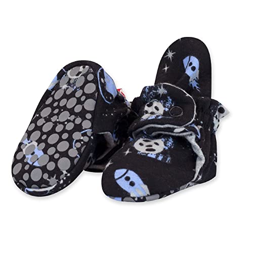 Image of Zutano Unisex Organic Cotton Baby Booties With Gripper Soles