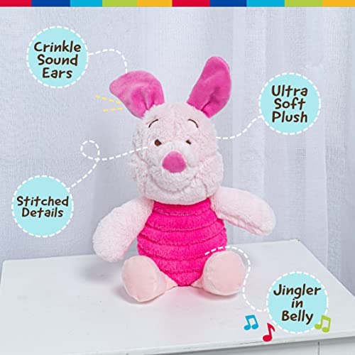 Kids Preferred Baby Winnie The Pooh And Friends Stuffed Animal With Jingle And Crinkle, Piglet 14” 9 Inch (Pack Of 1) #TOP2