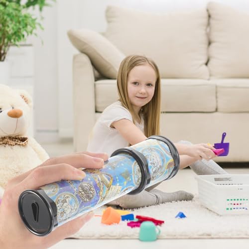 Kisangel 2 Stück Klassisches Kaleidoskope-Spielzeug Dehnbar Langes Kaleidoskop Lernspielzeug Für Kinder Neuartiges Spielespielzeug (Zufällige Farbe)