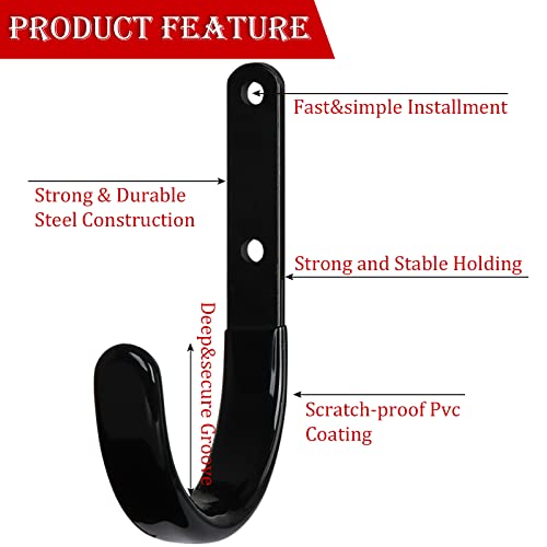 Gun Rack Storage Rifles Shotgun Hooks, Horizontal Metal Weapon Wall Mount Hangers For Storing Rifles, Shotguns And Bows, Gun Mount Holder Hooks For Wall Storage #TOP1